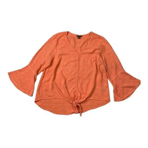 Torrid Bell Sleeve V-Neck Blouse